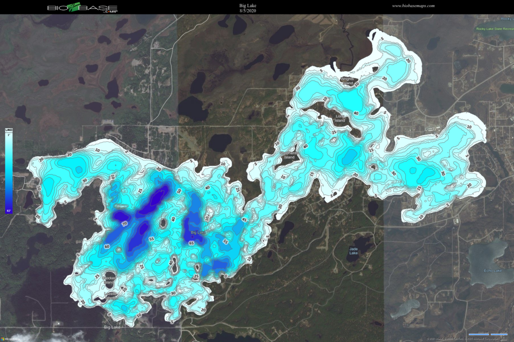Big Lake Bathymetric Map