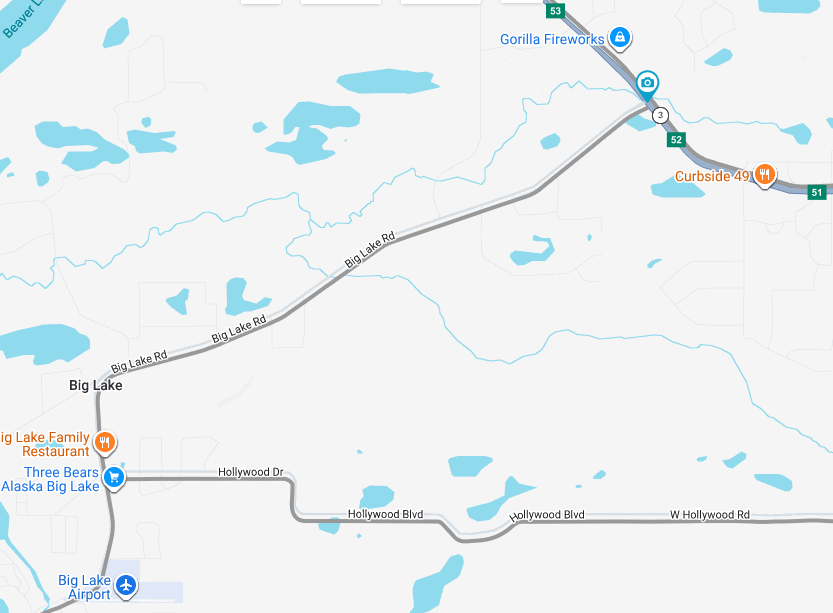 Big Lake Road construction